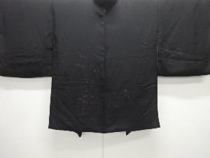 枝の実模様織り出し一つ紋絵羽織